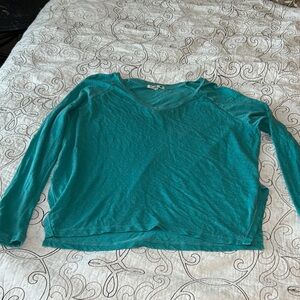Sundry teal long sleeve tee 1 / small